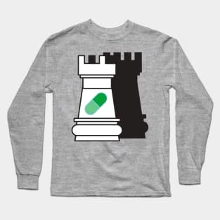 Queens Gambit Chess and Pills Long Sleeve T-Shirt